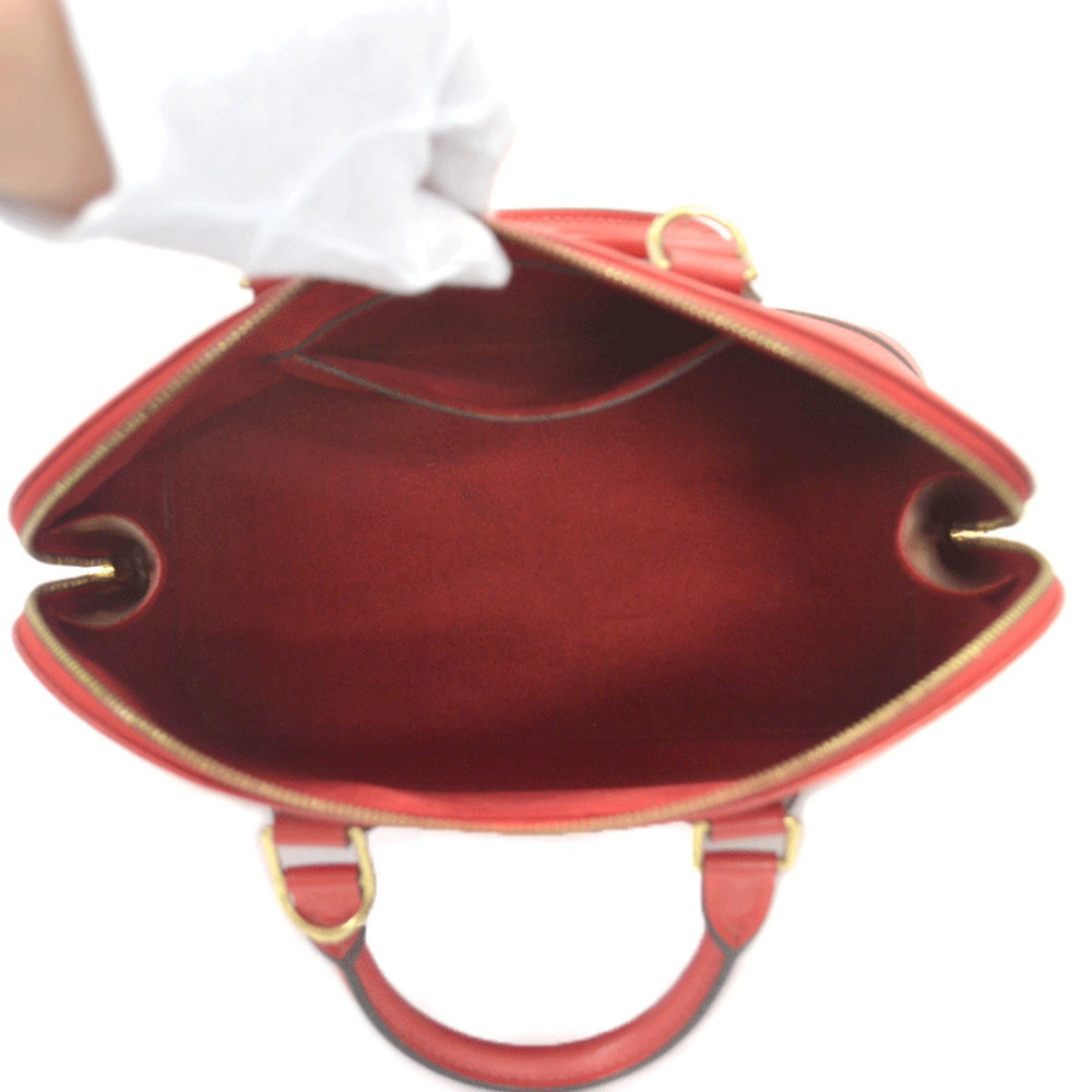 LOUIS VUITTON Alma Red Handbag Epi Leather - Picture 9 of 9